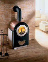 contemporary fireplace (wood-burning closed hearth) HUBLOT by Stefano Bordignon & Roberto Lanaro Antrax IT