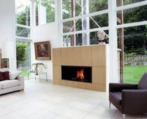contemporary fireplace (wood-burning closed hearth) AR 004 BLOCH DESIGN