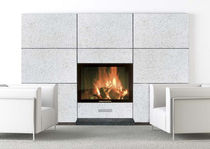 contemporary fireplace (wood-burning closed hearth) ORIONE italiakalor