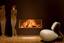 contemporary fireplace (wood-burning closed hearth) LINE  Waco & C&deg;