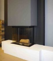 contemporary fireplace (wood-burning closed hearth , retractable door) 800DC m-design