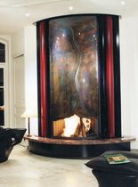contemporary fireplace (wood-burning open hearth) CM 002 BLOCH DESIGN