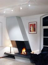 contemporary fireplace (wood-burning open hearth) CV 005 BLOCH DESIGN