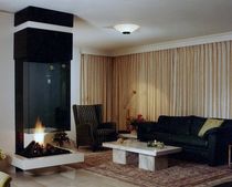 contemporary fireplace (wood-burning open hearth) CV 006 BLOCH DESIGN