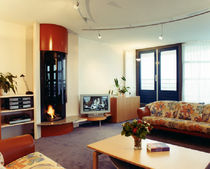 contemporary fireplace (wood-burning open hearth) CV 008 BLOCH DESIGN