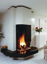 contemporary fireplace (wood-burning open hearth) CV 011 BLOCH DESIGN