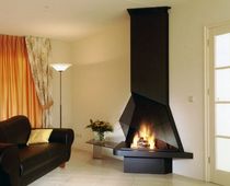 contemporary fireplace (wood-burning open hearth) CV 015 BLOCH DESIGN