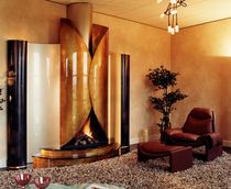 contemporary fireplace (wood-burning open hearth) CM 007 BLOCH DESIGN