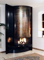 contemporary fireplace (wood-burning open hearth) CM 010 BLOCH DESIGN