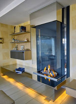 contemporary fireplace (wood-burning open hearth) CM 008 BLOCH DESIGN