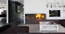 contemporary fireplace (wood-burning closed hearth , retractable door) PHENIX 95 GREEN BODART & GONAY