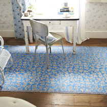 contemporary floral patterned rug MEADLOW LEAF COBALT DESIGNERS GUILD