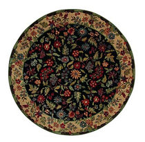 contemporary floral patterned rug (round) NATURA BASSET