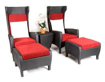 contemporary garden armchair with footstool TF 0704 Nature Corners Co.,Ltd.