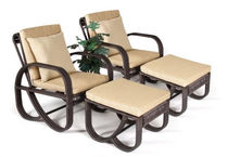 contemporary garden armchair with footstool TF 0956 Nature Corners Co.,Ltd.