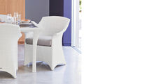 contemporary garden armchair in resin wicker BAY CREEK BROWN JORDAN