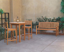 contemporary garden bar chair (teak)  Outdoor Comforts