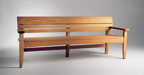 contemporary garden bench in certified wood (FSC-certified) CHICO by Wales and Wales BENCHMARK