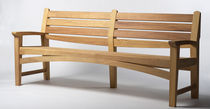 contemporary garden bench in certified wood (FSC-certified) HARPO by Wales & Wales BENCHMARK