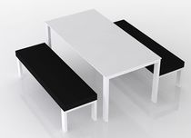 contemporary garden bench LIX TABLE AND BENCHES SET Swanky Design - Premium Contemporary Furniture