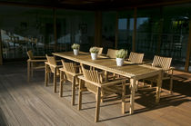 contemporary garden chair with armrests ACCESS by Johannes Foersom & Pecer Hiort-Lorenzen BERGA FORM