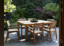 contemporary garden chair with armrests SCALA by Marit Stigsdotter /Staffan Lind BERGA FORM