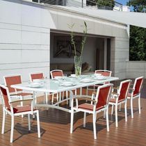 contemporary garden chair with armrests NEPTUNE ROLAND VLAEMYNCK