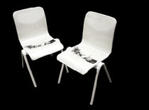 contemporary garden chair in recycled plastic (recyclable product and packaging) FLYTIP CHAIRS by Alexena Cayless Farm