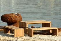 contemporary garden coffee table (teak)  INSPIRATION BOIS