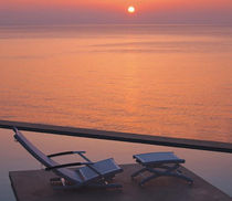 contemporary garden folding garden sun lounger RIVAGE TRICONFORT