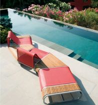 contemporary garden modular bench TANDEM by Thomas Sauvage Ego paris