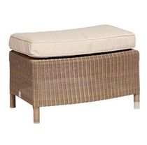 contemporary garden pouf in resin wicker 1327S KOK MAISON