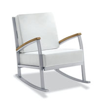 contemporary garden rocking armchair TOLDA TEAK PARK LINE