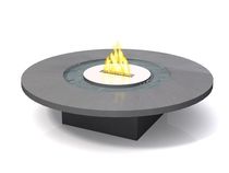 contemporary garden round table (with bio ethanol burner) OUTDOOR: 917 Vulcania
