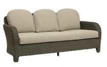 contemporary garden sofa in resin wicker SUMMIT BROWN JORDAN