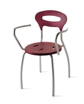 contemporary garden stacking chair with armrests 334 STAR srl