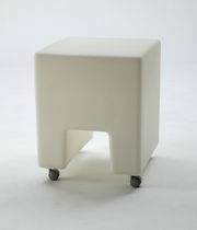 contemporary garden stool with casters PANKOTTO & PUFFOTTO by B.Rainaldi Sintesi