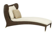 contemporary garden sun lounger PAPILLON by Michael Berman BROWN JORDAN