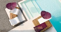 contemporary garden sun lounger (teak) TANDEM by Thomas Sauvage Ego paris