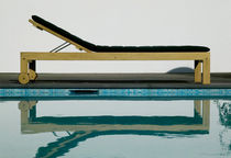 contemporary garden sun lounger with casters ACCESS by J.Foersom/P.H.L BERGA FORM