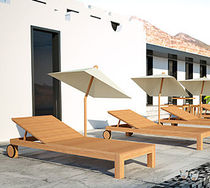 contemporary garden sun lounger with casters SUNSED FREELINE International bv