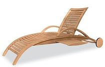 contemporary garden sun lounger with casters MIRAGE by Edi & Paolo Ciani MEDEOT MARIO