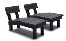 contemporary garden sun lounger in recycled plastic EXTRA ORDINARILY Ineke Hans