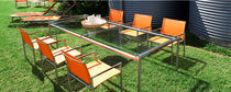 contemporary garden table (glass top) BREEZE Harbour Outdoor