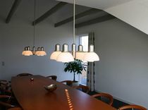 contemporary glass chandelier SELENE 4 DOWNLIGHT by Claus Bonderup FOCUS-LIGHTING
