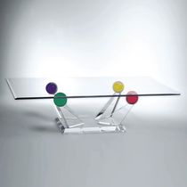 contemporary glass coffee table MAJESTIC Haziza