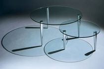 contemporary glass coffee table SCISSOR  by Barry Davison DAVISON HIGHLEY
