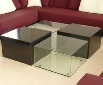 contemporary glass coffee table  4 CUBES (2+2) GONZALO DE SALAS