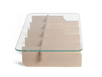 contemporary glass coffee table ASAP TABLE by  JEAN MARIE MASSAUD SKITSCH
