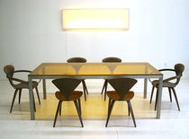 contemporary glass dining table T-101 by Jose Pascual Boxx Furniture